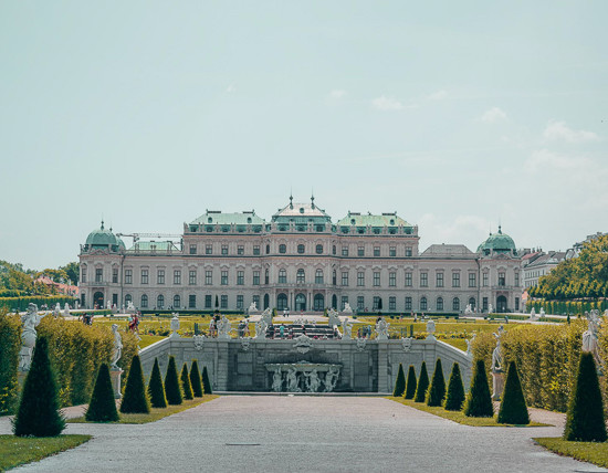 Gardens at Belvedere Palace, close proximity to The Student Hotel Vienna